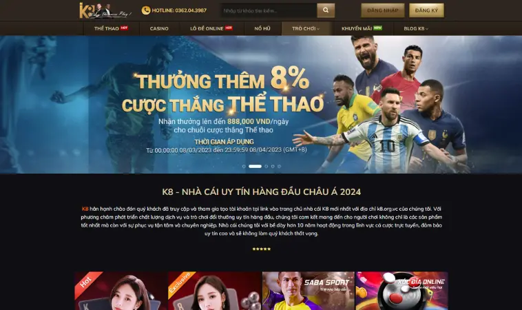 Đánh giá nhà cái K8: An toàn tuyệt đối Đánh giá nhà cái K8: An toàn tuyệt đối