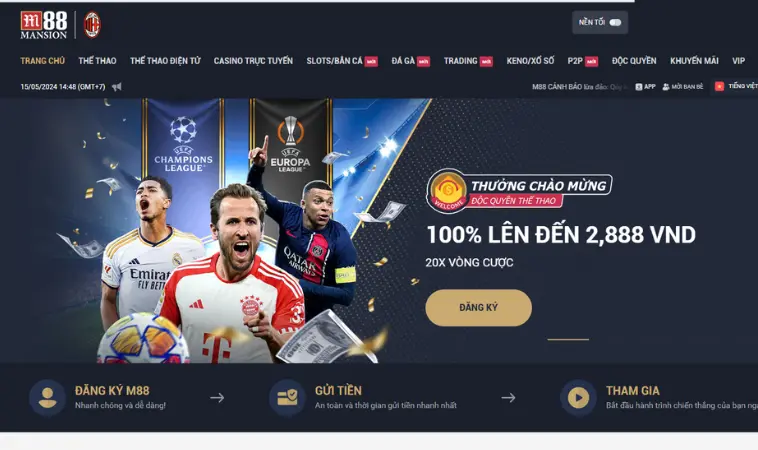 Đánh giá nhà cái M88: cập nhật tỷ lệ kèo nhà cái hôm nay liên tục Đánh giá nhà cái M88: cập nhật tỷ lệ kèo nhà cái hôm nay liên tục