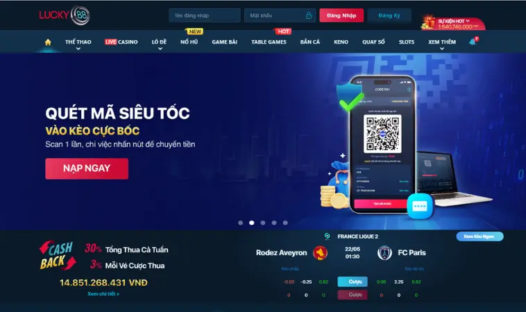 LUCKY88 – xả stress cực đã với nhiều game hay