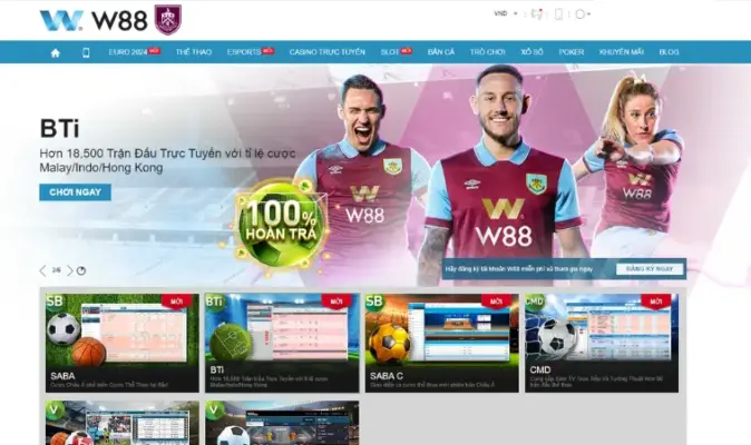 W88 tổ chức cá cược những dòng kèo nào?